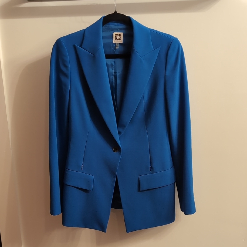 Royal Blue Anne Klein Vibrant Jacket Size 4